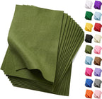 Soft Moss Green Felt Fabric Sheets by FANOMMI