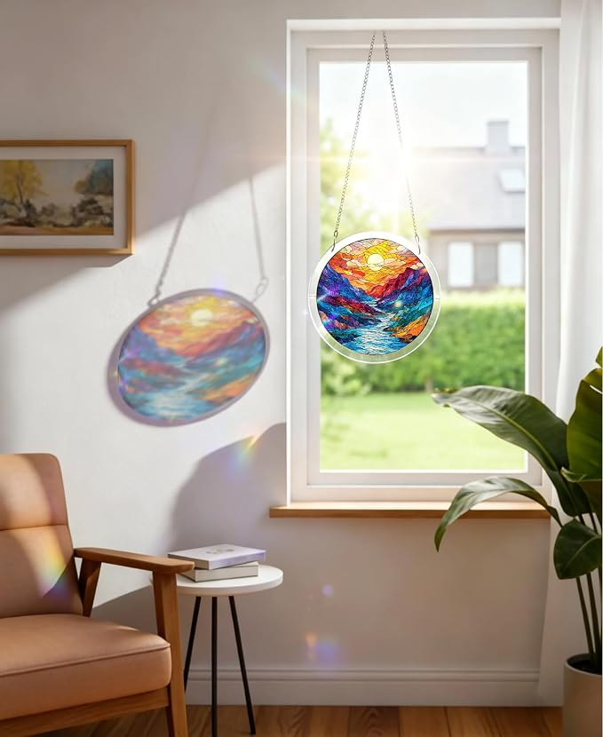 Acrylic Puzzle Suncatcher, Moon Canyon Sun Catcher - Image 3