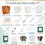 Aboofx Flower Press Kit, Craft Kits 15.7" x 11.8" 6 Layers Wooden Flower - Image 2