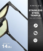 ANYLUV Blue Light Glasses for Men, Lightweight Computer Gaming Glasses - Image 5