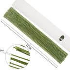 CCINEE 26 Gauge Dark Green Floral Wire Stem - Image 2
