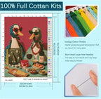 niurenmaoyi Party Duck Stamped Cross Stitch Kits - Image 2