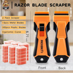 REXBETI Razor Blade Scraper Tool, 2 Pack Razor Scraper - Image 2