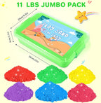 AtMini Play Sand for Kids, 11lbs of 6 Colored Sands, Magic Sand Bulk, Play Sand - Image 6