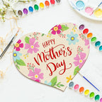 Large Size 12" Wooden Heart Ornaments to Paint, Happy Mothers Day DIY Blank - Image 6