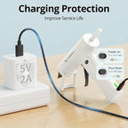 Tilswall Cordless Hot Glue Gun, Fast Preheating - Image 4