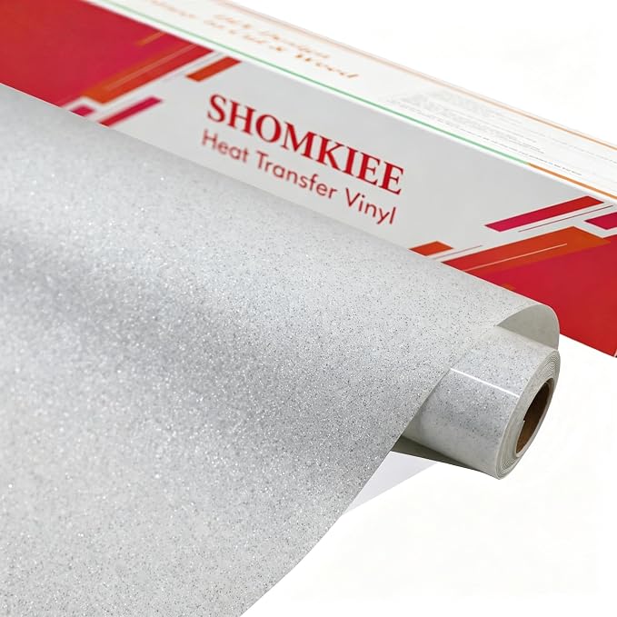 Glitter White HTV by SHOMKIEE