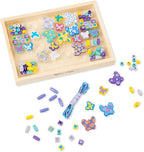 Melissa & Doug Created by Me! Butterfly Beads Wooden Bead Kit, 150+ Beads - Image 3