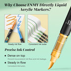 80 Colors Acrylic Paint Markers, Direct Liquid Acrylic Paint Marker Pen - Image 4