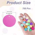 MECCANIXITY 700 Pcs Flat Round Sequins 15mm/0.6 Inch Loose Paillettes Craft - Image 2