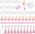 Teenyyou 8 Set White Pink Spa Supplies by Teenyyou