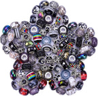 European Large Hole Spacer Charm Beads by VICTLOV