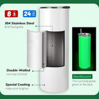Joyclub 8 Pack Sublimation Tumblers Glow in the Dark 20 oz Bulk Blank Tumblers - Image 3