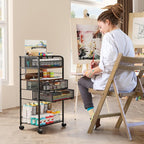 Homsorout Art cart, 5 Tier Rolling Cart - Image 8