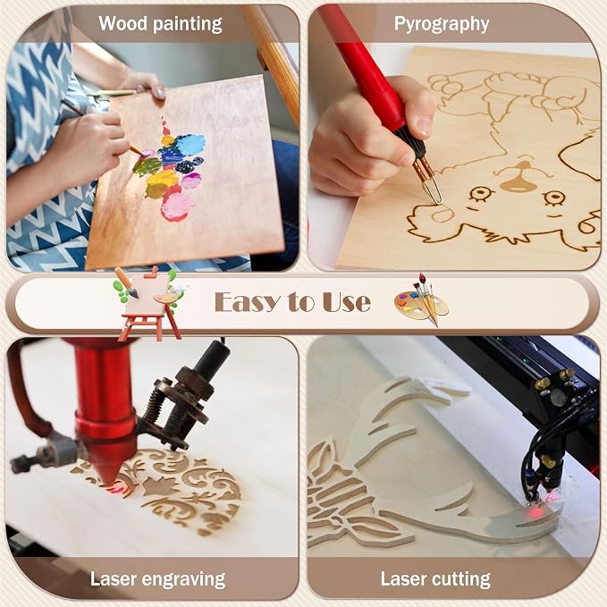 MoDooris 24 Pcs Basswood Sheets - Image 6