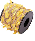33 feet Natural Twine Yellow Leaf Jute 3ply 2MM Rope Hemp Burlap Ribbon String - Image 9
