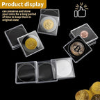 40 Pcs Adjustable Acrylic Coin Holder, Coin Collection Cases - Image 4
