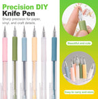 6 Pcs Craft Cutting Tool Set Precision Hobby Knife Pen - Image 3