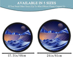 TNSLGHS Moving Sand Art, Wall Mounted Sand Art Liquid Motion, 360°Rotate Moving - Image 3