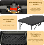 FDW 4FT Folding Table Half Portable Foldable Table Picnic Table - Image 6