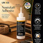 LINECO Neutral pH Adhesive 8 Oz, All-purpose Glue, Dries Clear and Remains - Image 2