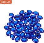 MECCANIXITY 50Pcs Acrylic Oval Gems 13x18 mm Flat Back Artificial Rhinestones - Image 3