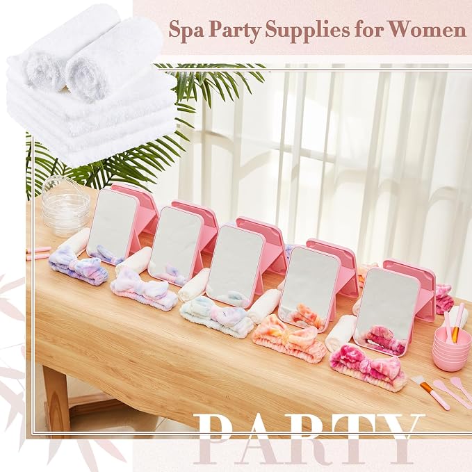 Teenyyou 10 Set Tie Dye Purple Spa Party Supplies - Image 6