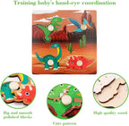 Wooden Peg Puzzles for Toddlers 1-3, Kids Educational Preschool Peg Puzzle Toy - Image 4
