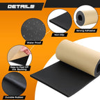 NATGAI Sponge Neoprene with Adhesive Foam Rubber Sheet 1/2” Thick X 12” Wide X - Image 3
