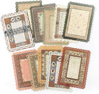 30 Sheets Lace Edged Vintage Scrapbook Paper, Scrapbooking, Letter Writing - Image 7