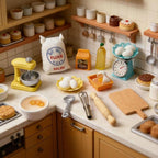 1:12 Scale Miniature Dollhouse Kitchen Baking Accessories - Image 2