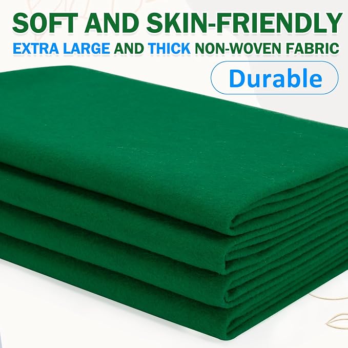 XSEINO Moss Green Large Felt Fabric 108" X 36 ", 1.4 mm Thick Soft Felt Fabric - Image 6