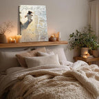 Jesus Footprints in the Sand Wall Art Jesus Holding Woman Painting Picture Wall - Image 4
