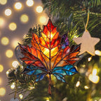 Maple Leaf in Autumn Acrylic Suncatcher Stained Glass Effect Window Car Hanging - Image 6