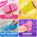 Carolart 10 Colors Cloud Sand, Stretch Sensory Sand Refill - Image 2