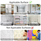 JANYUN 140 Pcs Double Sided Sticky Dots, 8 x 10 mm Square Putty Tape | Square - Image 7