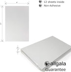Allgala 12 Pack Glitter EVA Foam Paper 8 x 12inch Sheets-White-Perfect - Image 2
