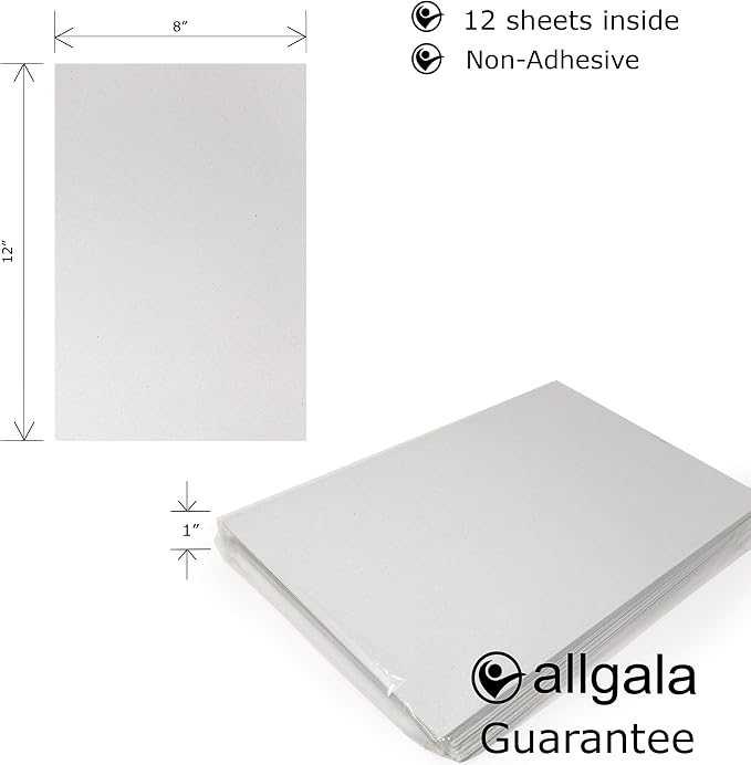 Allgala 12 Pack Glitter EVA Foam Paper 8 x 12inch Sheets-White-Perfect - Image 2