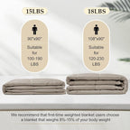 downluxe Weighted Blanket King Size, 18 lb Weighted Blanket - Image 5