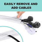AGPTEK Cable Sleeve, 20ft - Image 3