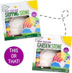 Creative Roots Paint Your Own Rainbow Stepping Stone Craft Kits - Image 2