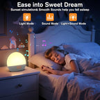 KEPLUG Wake Up Light Sunrise Alarm Clock, Digital Alarm Clocks Bedside Dimmable - Image 6