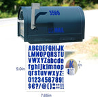 Letter Stickers, Mailbox Numbers, 1 Inch Waterproof Vinyl Alphabet | 1 Inch Blue - Image 2