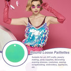 MECCANIXITY 700 Pcs Flat Round Sequins 15mm/0.6 Inch Loose Paillettes Craft - Image 4