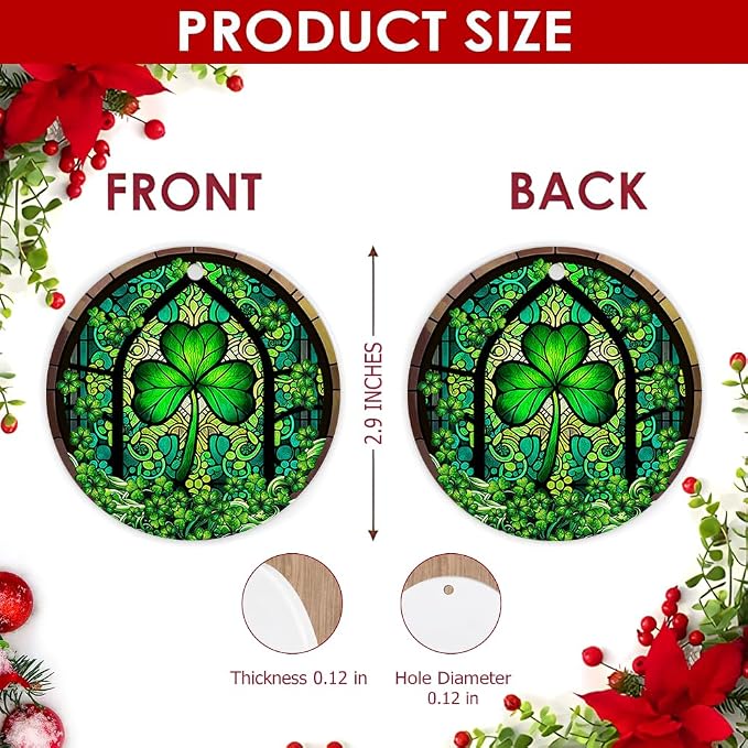 Irish St. Patrick's Day Ceramic Ornament - Image 2