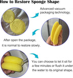 WAFJAMF 6 Pcs Round Painting Sponge 2.96 Inch Craft Clay Yellow | Pottery - Image 3
