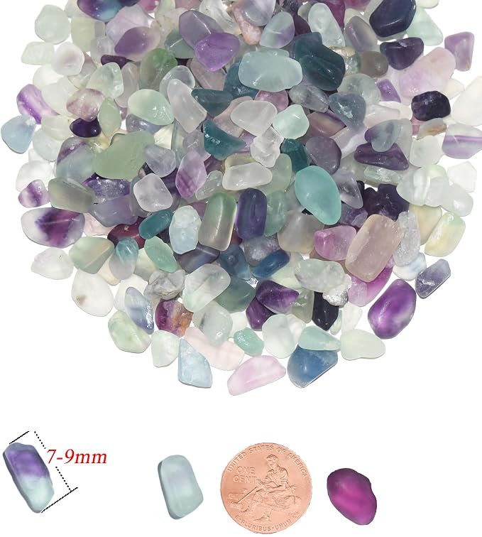 1 Lb/460g Pebbles for Indoor Plants, Sea Glass for Crafts, 0.2-0.35" Small - Image 2
