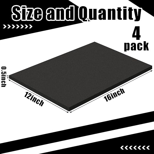 4 Pcs 1/2" Thick Foam Padding Sheet - Image 2