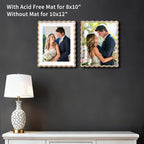 Gold 10x12'' Heavy-Duty Zinc Alloy Picture Frames - Image 3