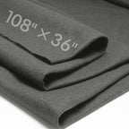 Dark Gray Fabric Sheet 108" X 36", 1.4mm Thick Large Soft Durable Flexible by MITINU